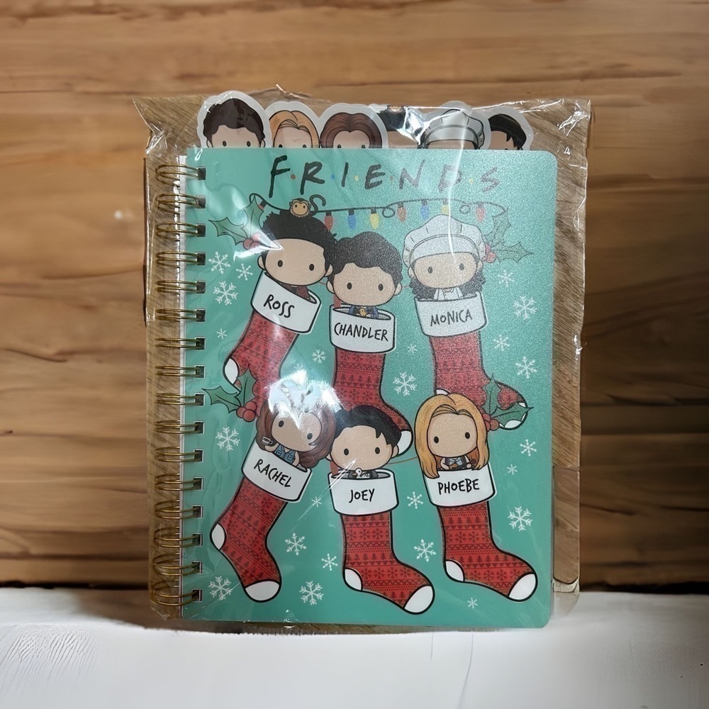 Friends Christmas Journal Notebook NEW Stocking Stuffer Gift Ross Monica Joey